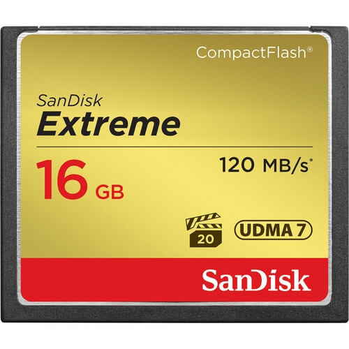 SanDisk 16GB Extreme CompactFlash rental