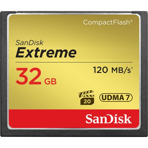 SanDisk 32GB Extreme CompactFlash rental