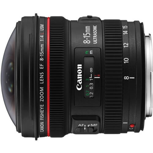 Rent Canon 8-15mm f/4L Fisheye