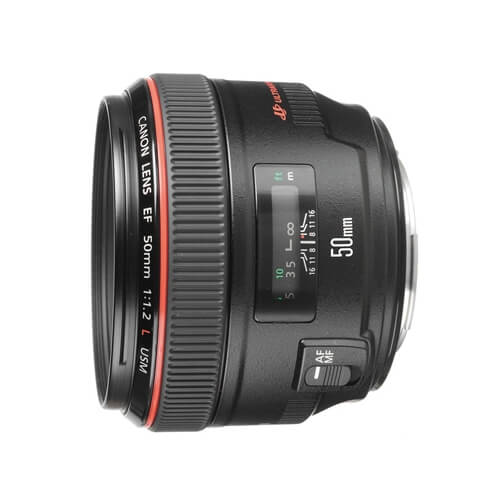 Canon 50mm f/1.2L rental